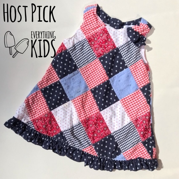 USA America Patchwork Dress 12 months - Picture 7 of 7